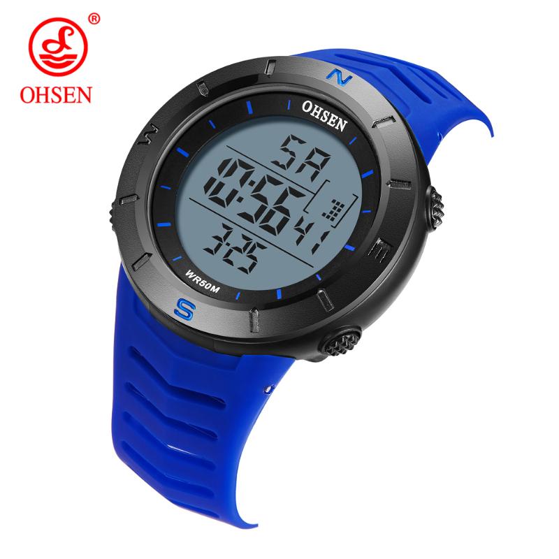 

Wristwatches OHSEN Fashion Women Sport Watches Waterproof Ladies Student Multifunctional Wristwatch LED Digital Military Men Watch Girl Cloc, Slivery;brown