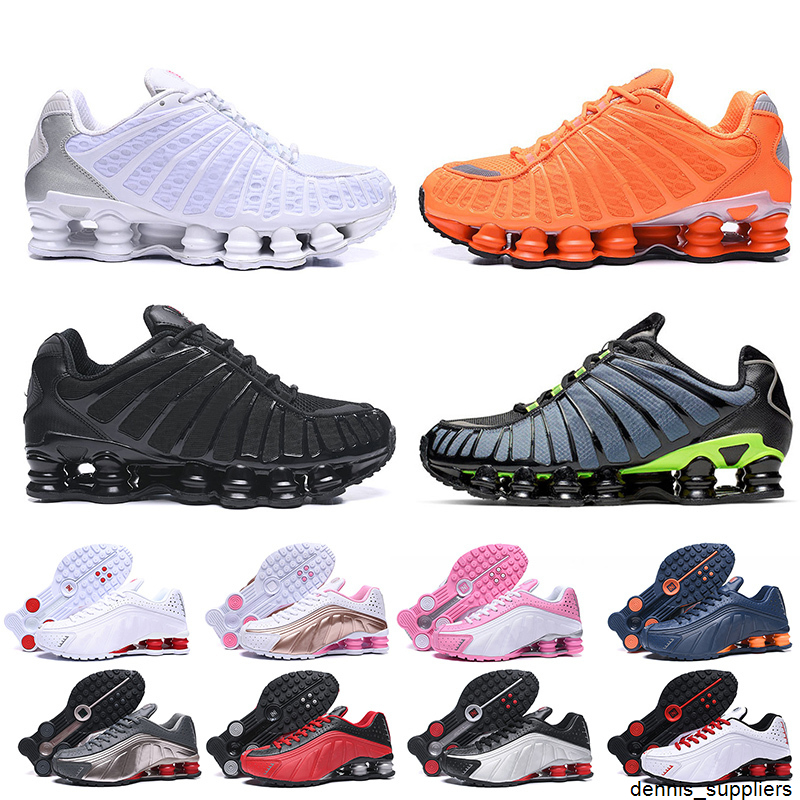

2020 Fashion Big Size 12 Shox Shoes Mens Running Shoes Shox TL Top Quality Orange White Volt Grey Black Jogging Sports Trainers Sneakers