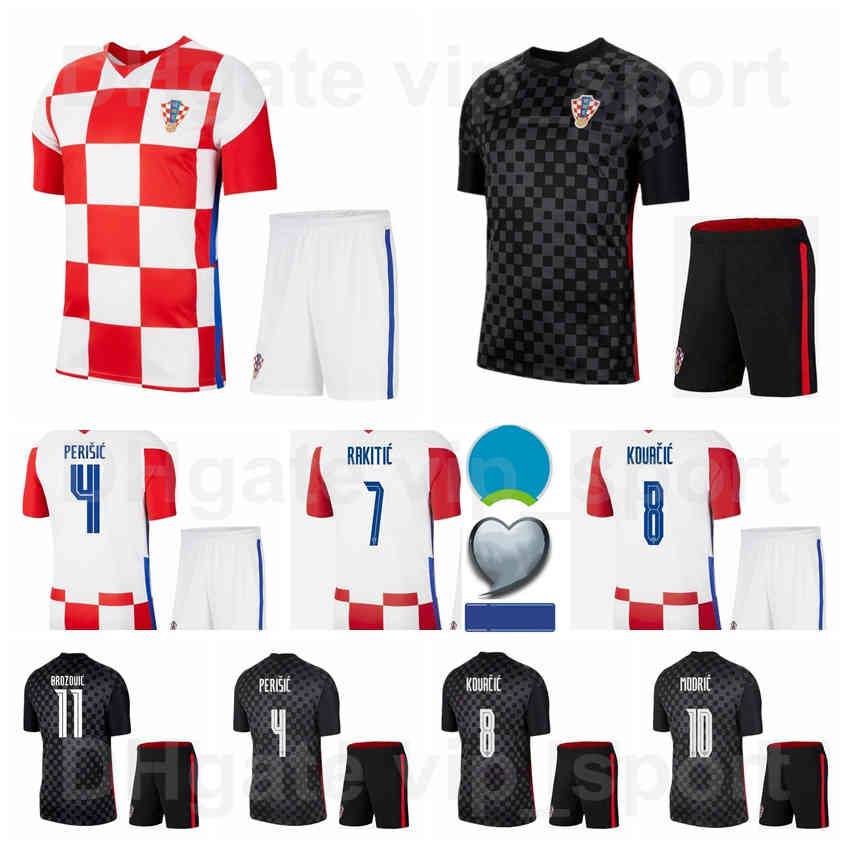 

2021 2022 Soccer Croacia 10 Luka Modric Jerseys Set National Team 4 Ivan Perisic 7 Rakitic 9 Andrej Kramaric MANDZUKIC Football Shirt Kits, Red