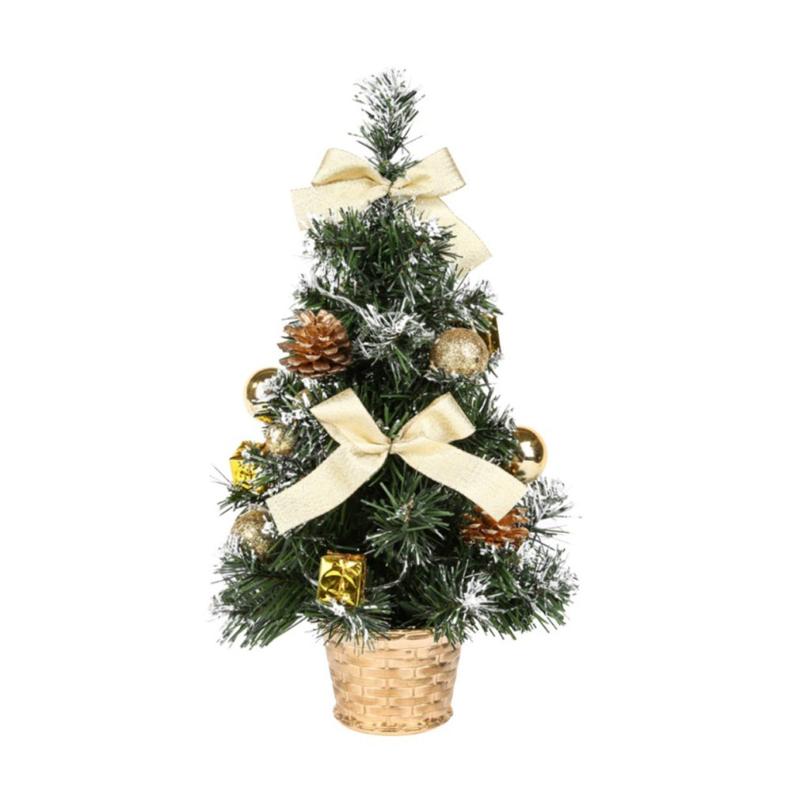 

Christmas Decorations 40CM Tabletop Tree LED Light Battery Powered Luxury Hanging For Home
