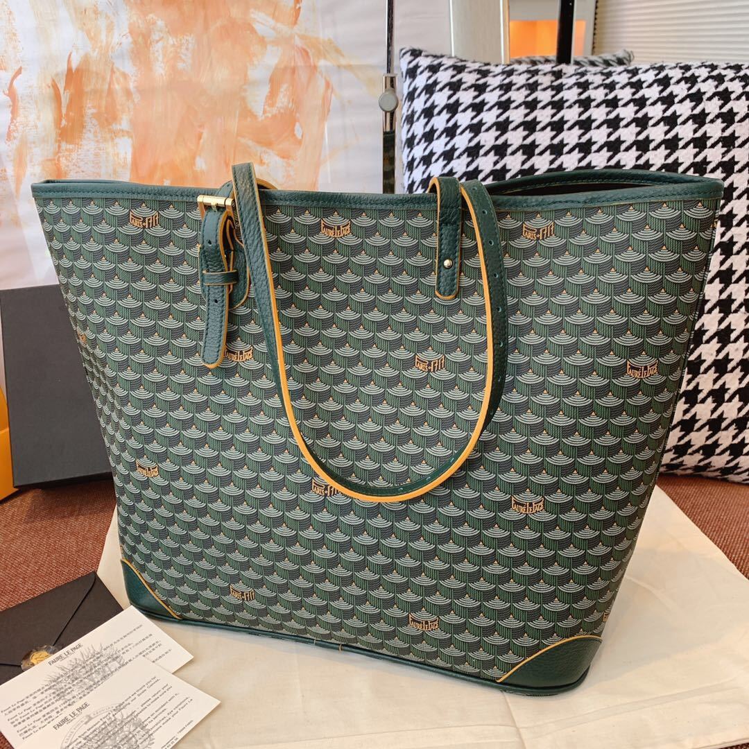 

Faure Le page classic one shoulder tote beach hand shopping bag ZLH