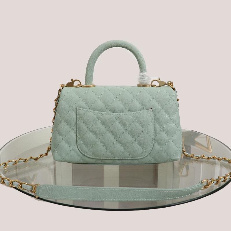 

Bag Leather Soft Caviar Ladies And Purses Tote Handbags Famous 2021 Single Bag Luxury Shoulder Genuine For Woman Designer New Cqcup, Red;black