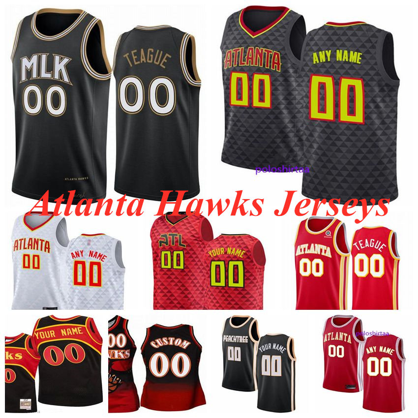 

Atlanta Hawks Basketball Jerseys Bogdan 13 Bogdanovic John 20 Collins 22 Reddish Rajon 7 Rondo Dikembe 55 Mutombo Trae 11 Young Jers, Black;red