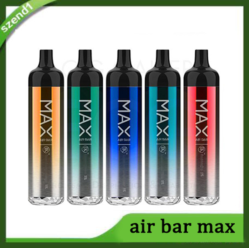 

Air Bar Max Disposable Device Pods E Cigarette Airbar 1250mAh Cartridges Prefilled 6.5ml Starter Kits 12 Colors Vaporizer Oil Carts