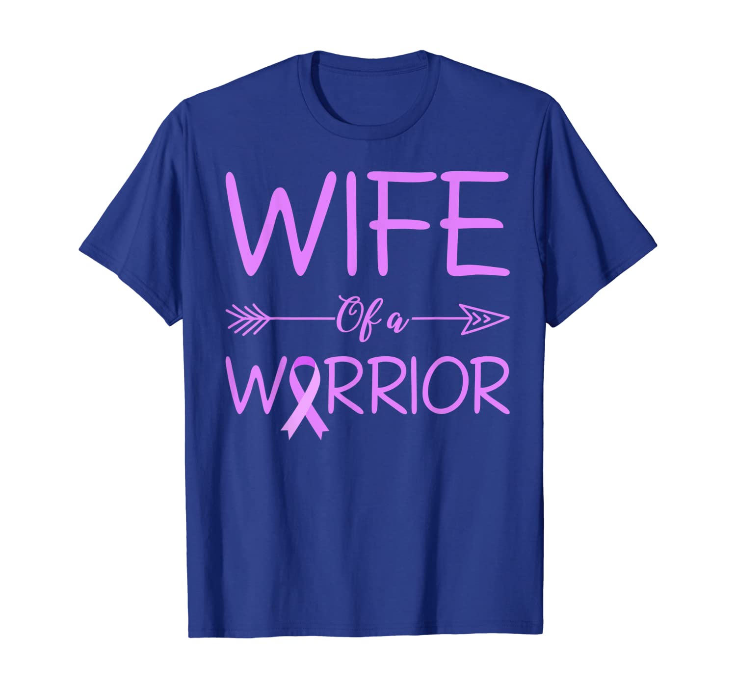 

wife of a warrior pancreatic cancer awareness tshirt t-shirt, White;black