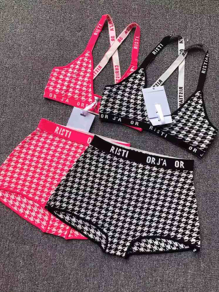 

womens summer fashion bikinis letters printing swimwear sexy three point swimsuit backless with straps beachwear for wholesale size S-XL#02, White;black