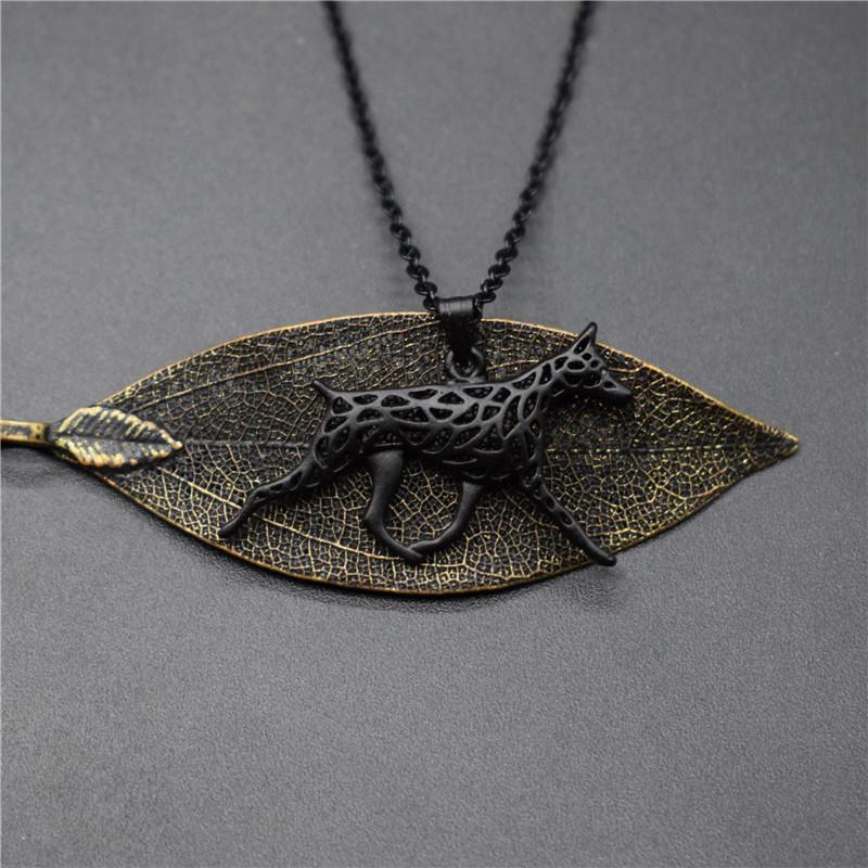 Pendant Necklaces 4 Colors Doberman Pinscher Charm Necklace Trendy Metal Dog Jewellery Women-image-700756428