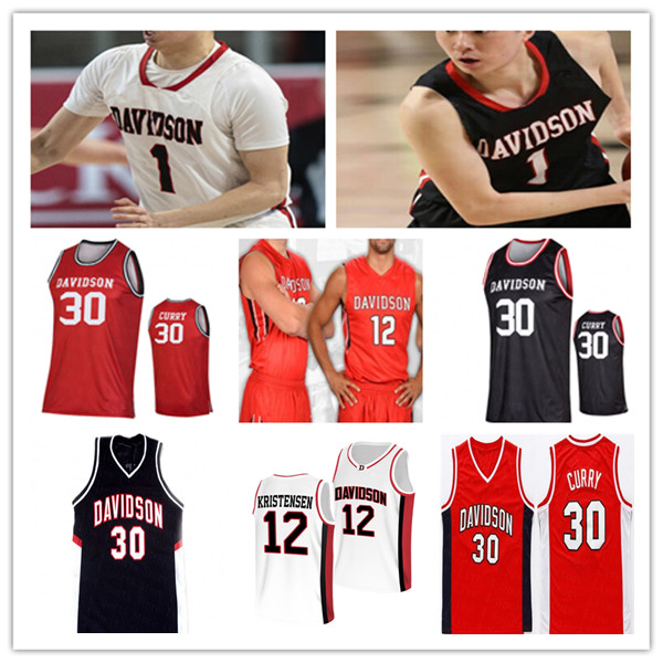 

Custom Davidson Wildcats Jersey Basketball Foster Loyer Hyunjung Lee Luka Brajkovic Michael Jones Curry Sam Mennenga Nelson Boachie-Yiadom Watson Kristensen 4xl, Men white