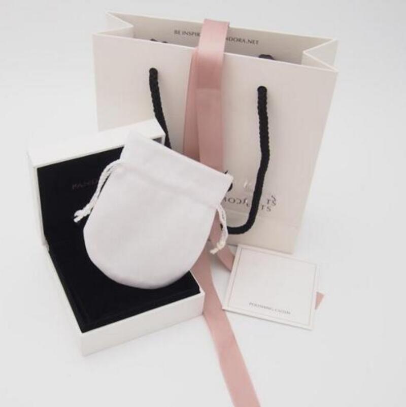 

Super Quality Lover Fashion Jewelry Boxes Packaging set For Pandora Charms Bracelet Silver Rings Original box Womens Gift bags
