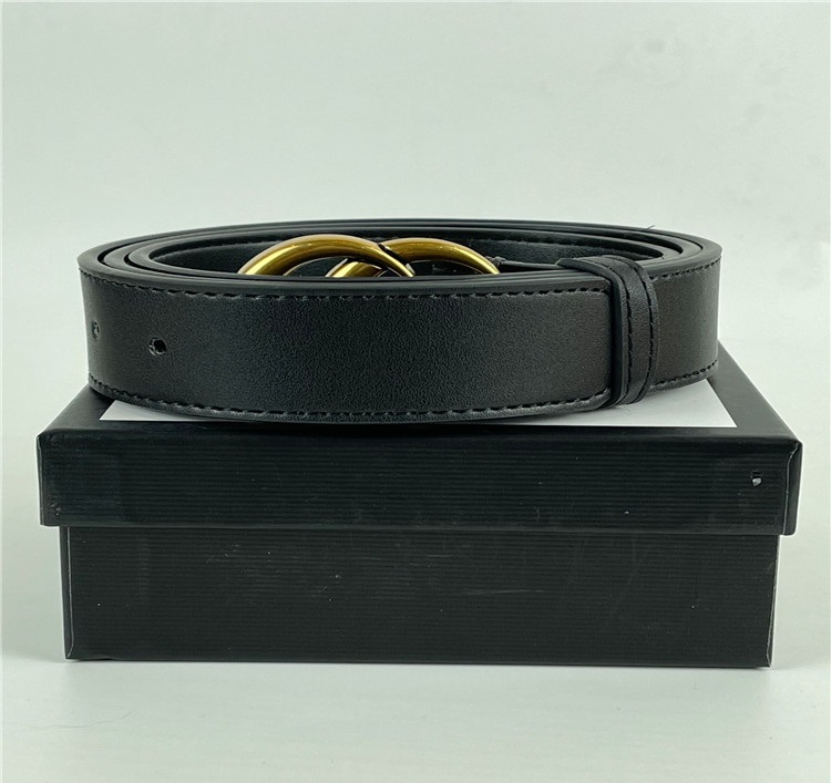 

2021 Fashion Big buckle genuine leather belt with box designer men women high quality mens belts AAA, Black;brown
