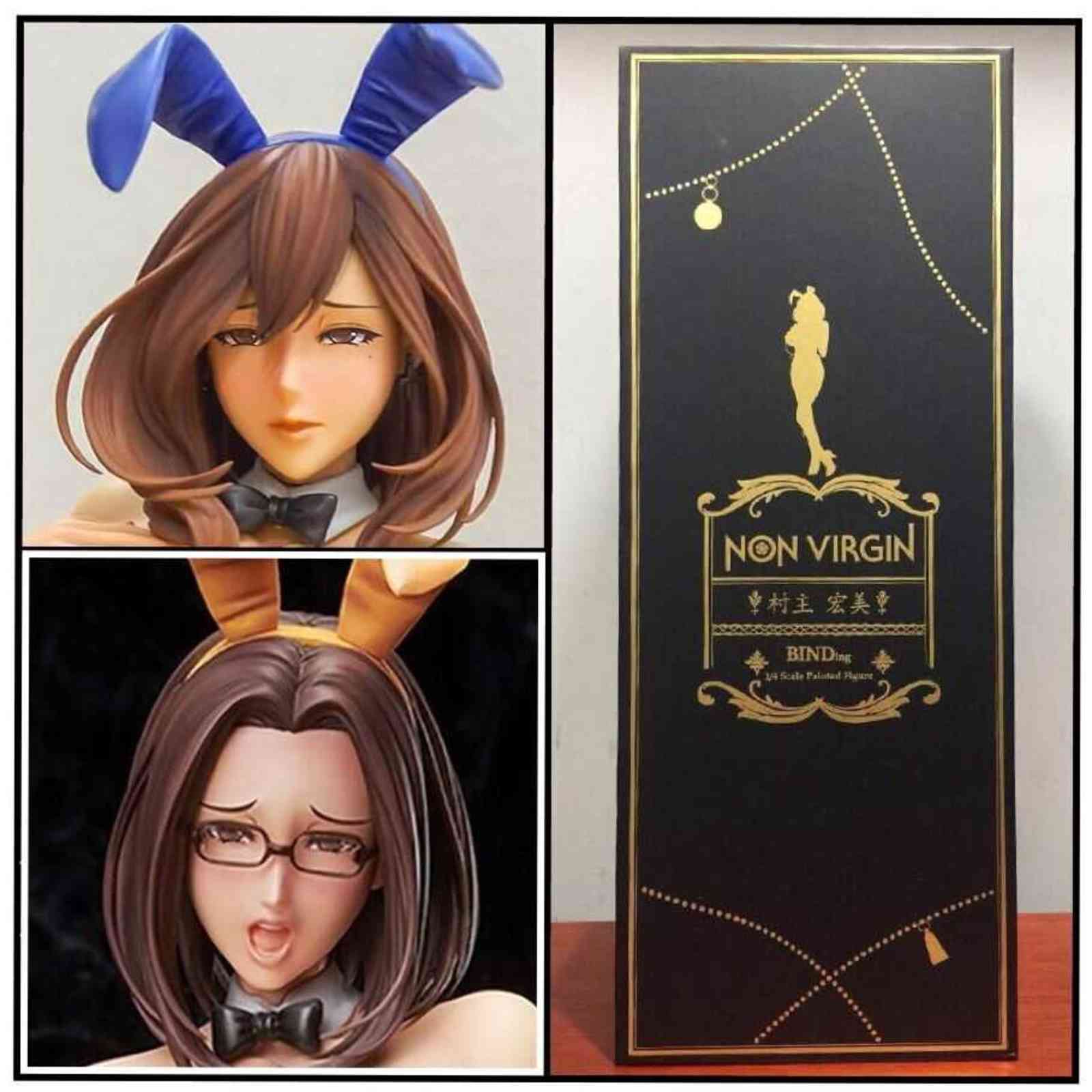 

41cm Native Non Virgin soft bunny girl Sexy girls Action Figure japanese Anime PVC adult Action Figures toys Anime figures Toy H1105, Blue hard no box