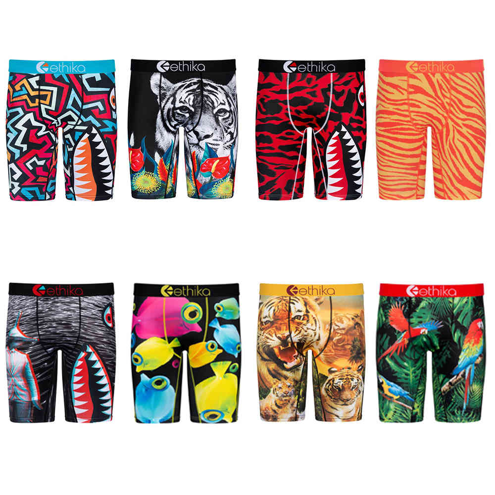 

men shorts 2021 Designer styles Ethika fashion Men's boxer underwear sports hiphop rock excise skateboard street quick dry pants 001, White;black