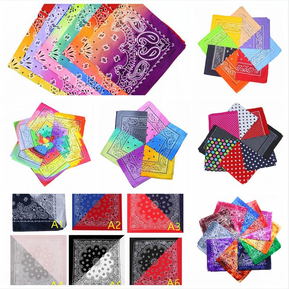 

bandanas tie dye bandana souble colorful gradient printed color head scarf hip-hop cotton scarfs outdoor headband ljjp79-2 wgmz