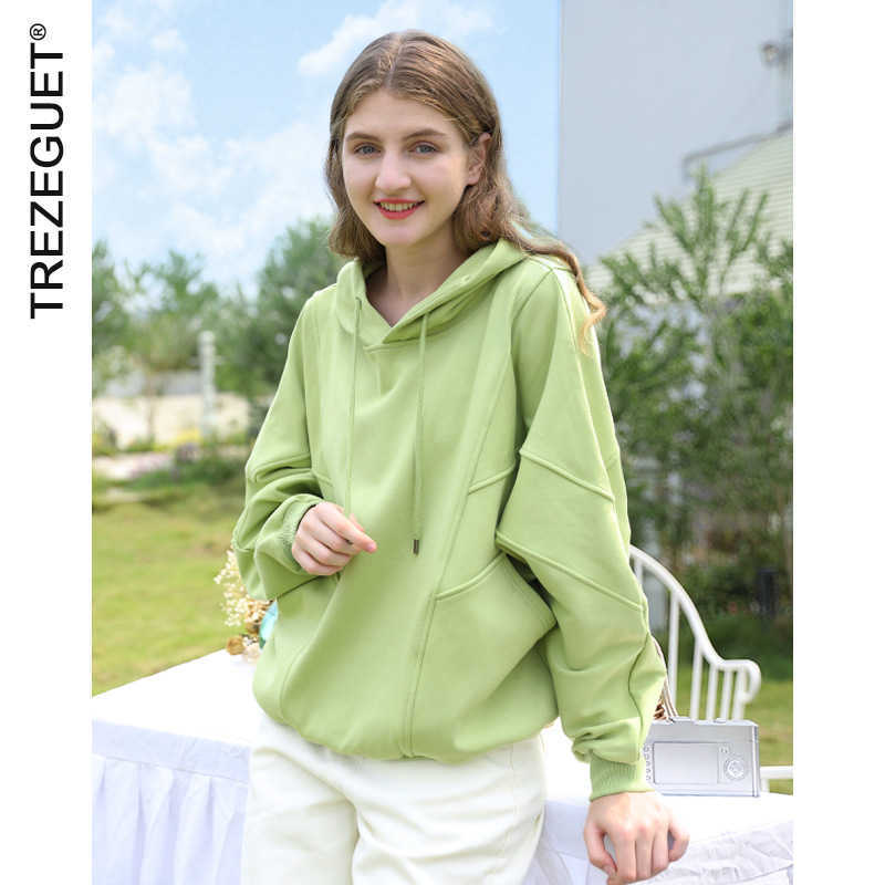 

Fashion women's design sense niche 2021 autumn and winter women's new loose hooded Korean pure cotton super fire coat, Yellow