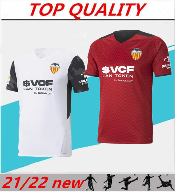 

2021 2022 Valencia Soccer Jerseys Camiseta de fútbol 21/22 RODRIGO PAREJO KANG IN GAMEIRO GAYA GUEDES C.SOLER football shirt, 21/22 home