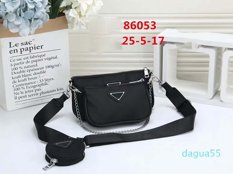 handbags women shoulder bag crossbody bag nylon 3pcs/set fashion purse handbags 2020 new styles high quality chain bag