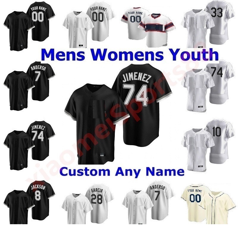 

20 21 Chicago Men Women kids youth White Sox Baseball Jersey Carlton Fisk #79 Jose Abreu 45 Michael 35 Frank Thomas Stitched Wholesale, Blue;black