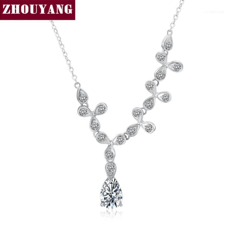 

Top Quality ZYN134 Elegant Crystal Necklace Silver Color Pendant Jewelry Austrian Crystal1