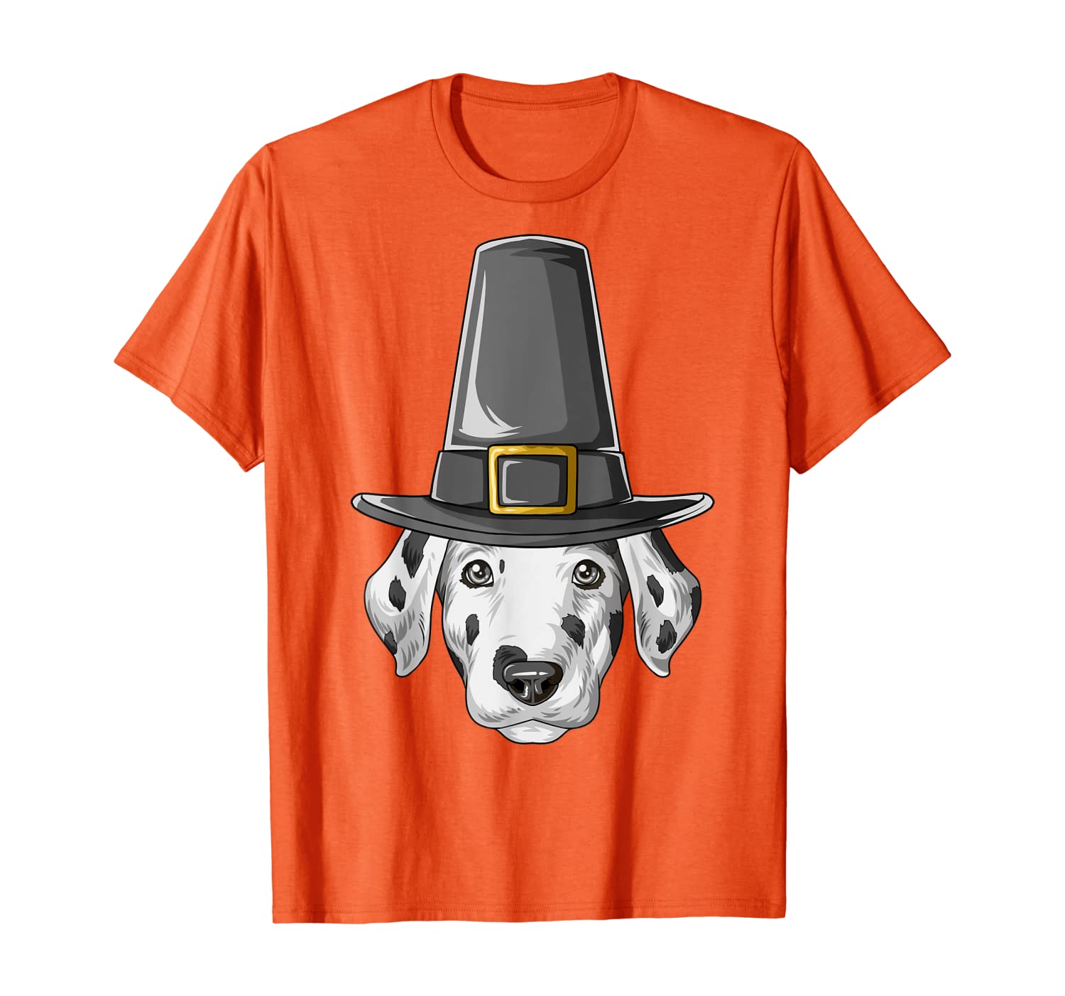 

Dalmatian Thanksgiving Pilgrim Costume Hat Dalmatian T-Shirt, White;black