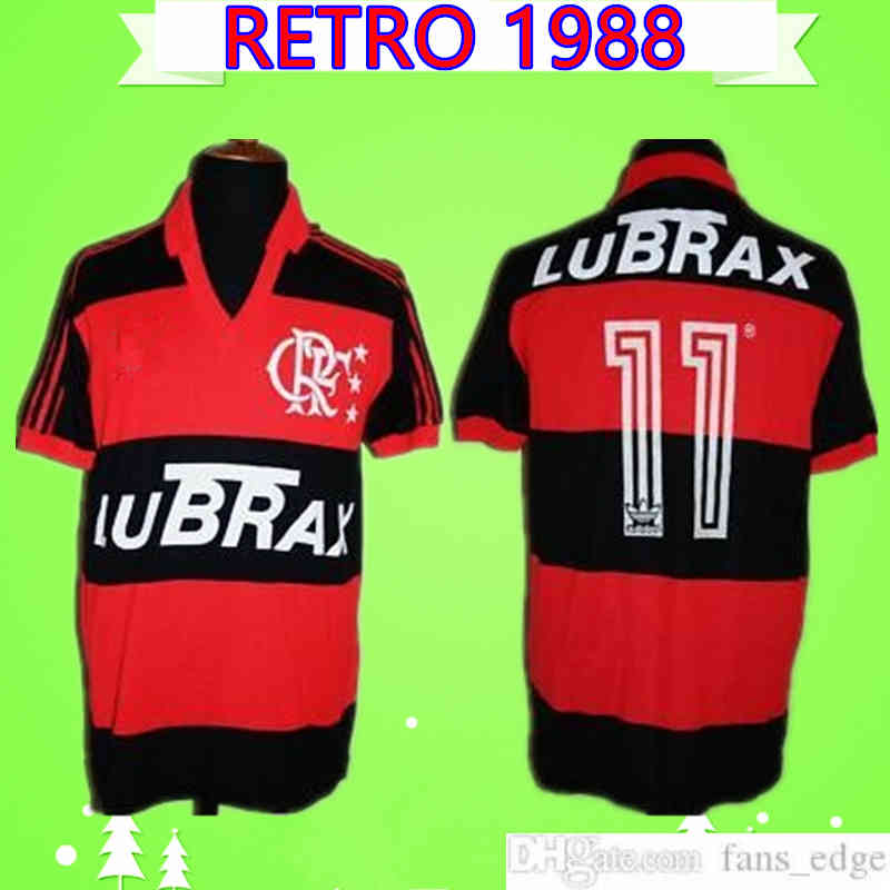 

1988 1989 Flamenco Retro Soccer Jerseys Flamengo Camisa de futebol GUERRERO DIEG Vintage Classic Collection Flemish football shirt top Uniforms, Black;yellow