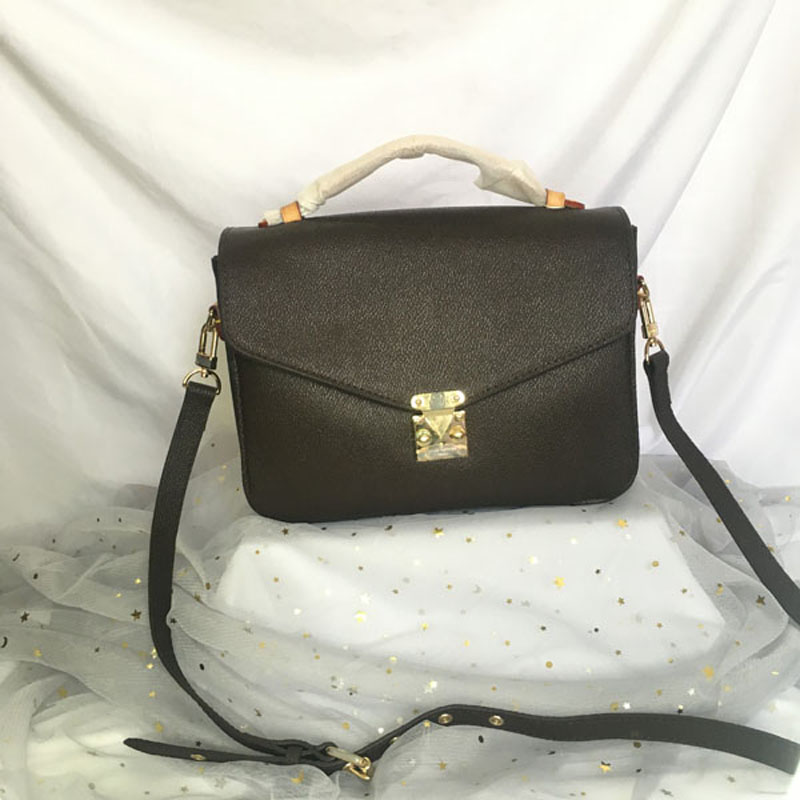 

women handbags messenger bags luxurys designers fashion crossbody purse genuine leather brown flower tote female shoulder bag, Brown khaki flower