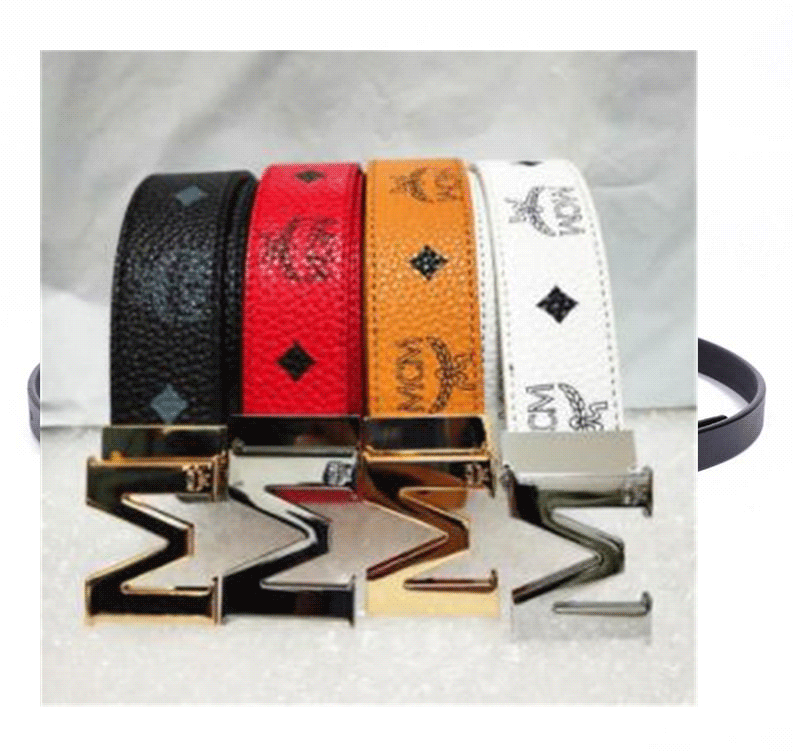 

2021 Big GG&#13MCM buckle genuine leather belt designer men women high quality mens belts AAA4100