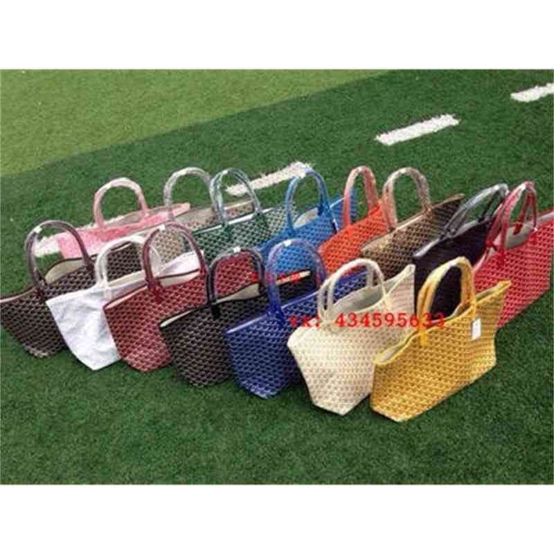 

Star's Same Leather Goya Shopping Bag Single Shoulder Beach Bag Large Capacity Handbag Female Bag