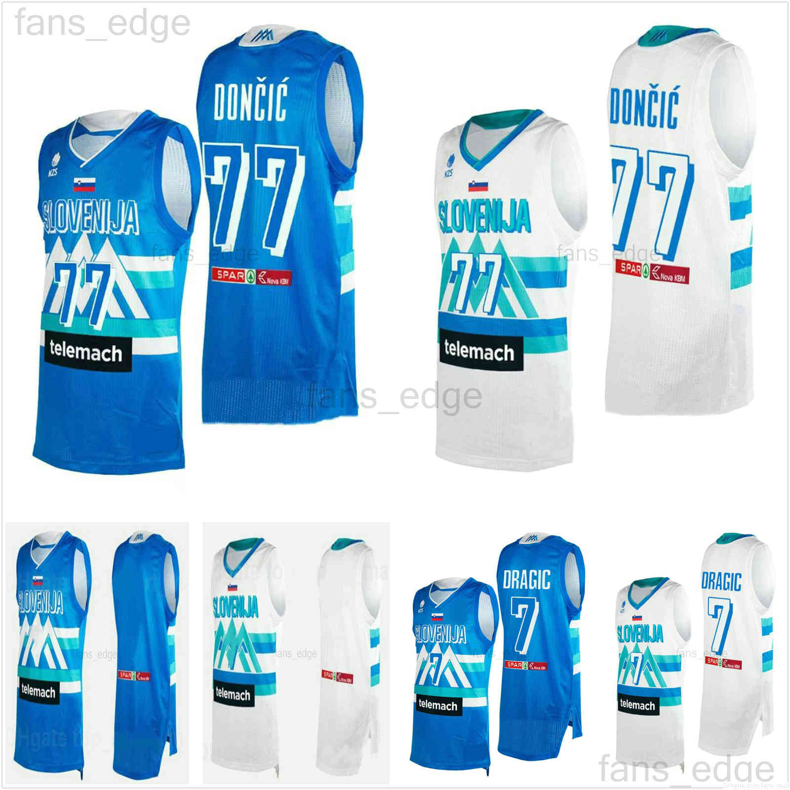

2021 Tokyo Olympics Slovenia Basketball Jerseys Luka Doncic 77 Goran 30 Dragic 10 Mike Tobey 11 Jaka Blazic 8 Edo Muric 6 Aleksej Nikolic Men Woman Kids Youth Shirt, White