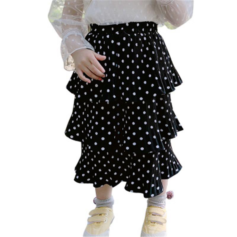 

Skirts 2021 Summer Spring Baby Toddler Tutus Girls Princess Dot Chiffon Layered Tulle Skirt Birthday Party Tutu, Black