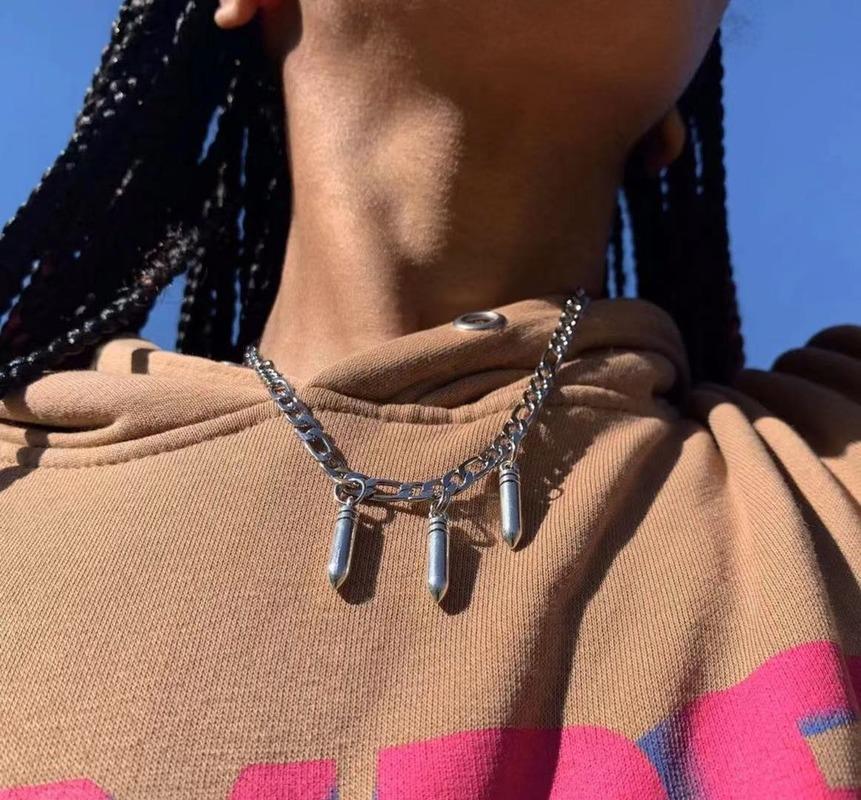 

Pendant Necklaces European American Hip Hop Three-in-one Chain Necklace 2021