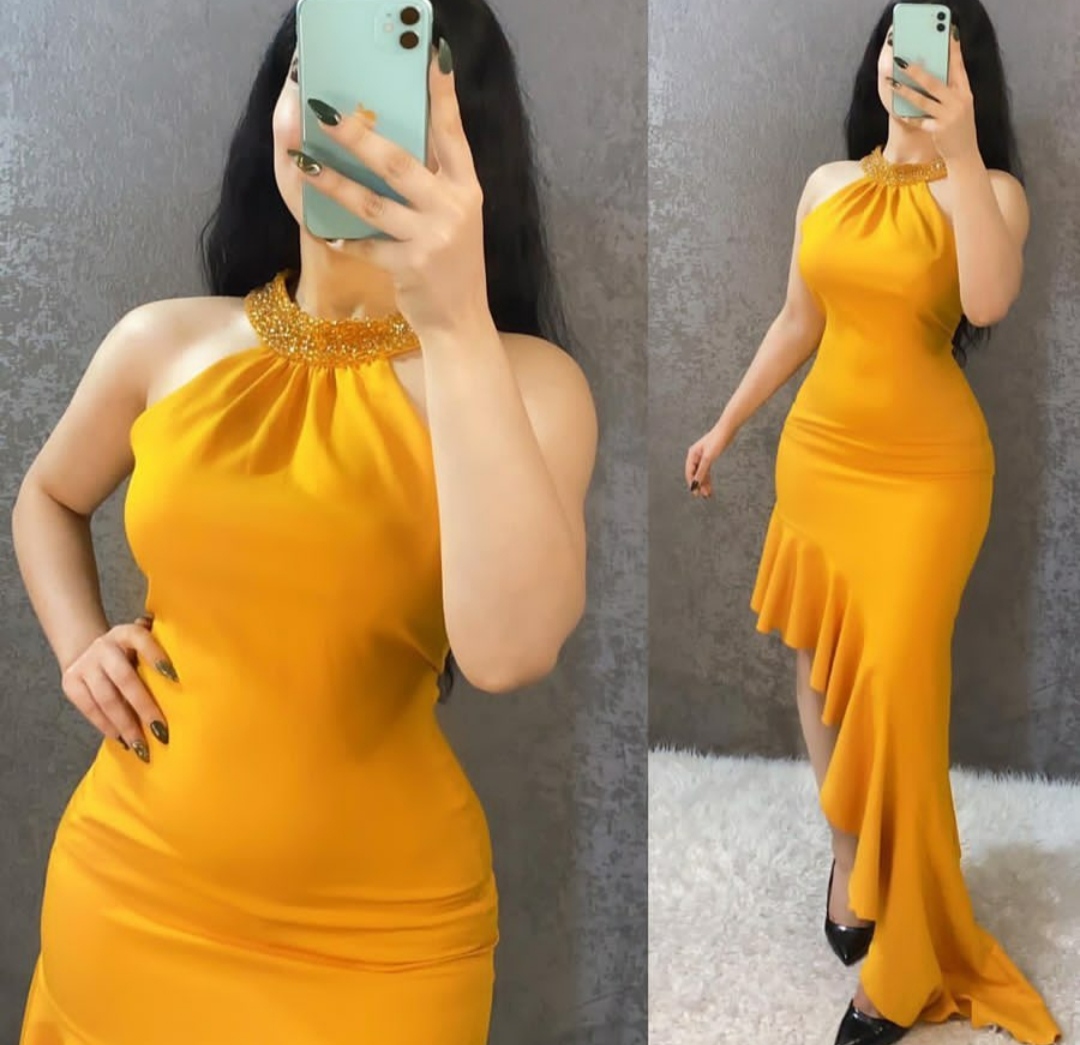 

Asymmetrical Mermaid Prom Dresses 2022 Handmade Beaded Neck Sleeveless Cocktail Party Bride Evening Vestidos, Silver