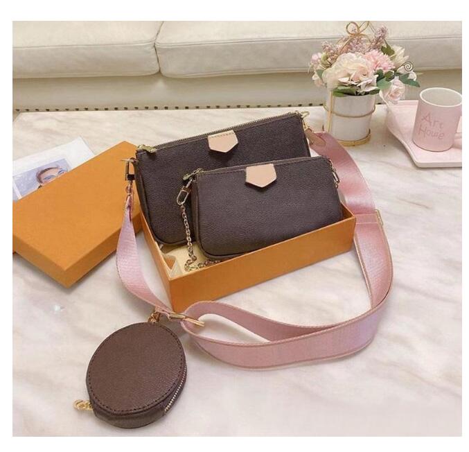 

Women's handbags bag 3 pieces/set of mens wallet flower crossbody bag ladies purses