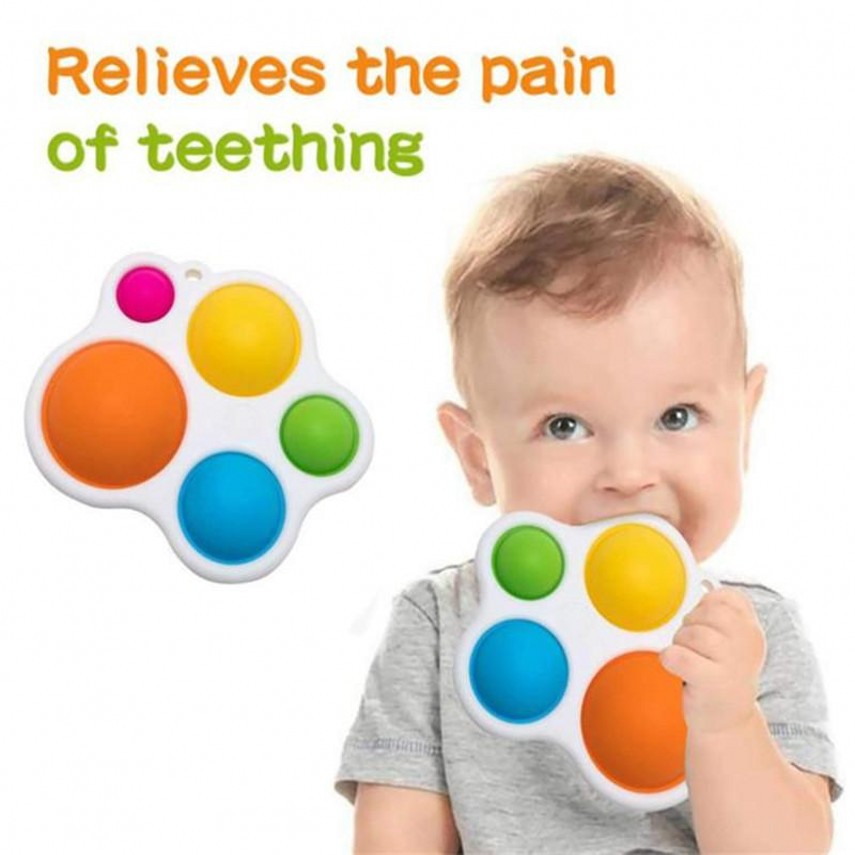 

DHL Simple Dimple Fidget Fidget Push Silicone Sensory Toys, Infant Early Education Attention Learning Toys