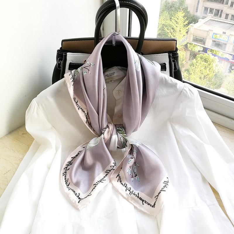 

Scarves Naizaiga 100% Silk 90*90cm Hand-rolled Women Summer Sunscreen Scarf Warm Shawl ,ZCST13