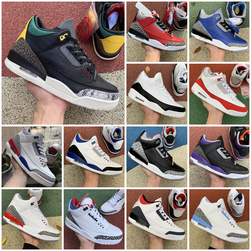 

3 3s Men Outdoor Shoes Black Cat Mocha Sport Blue wolf Cool Grey Varsity Royal Pure Money 4 4s trianers Sports Sneaker 36-47, As shown 1