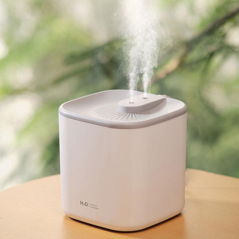 

Humidifiers H2O Dual Spray Humidifier USB Home Air 3L Large Capacity Sprayer Fog Volume Mute Aroma Diffuser Can Be Timed