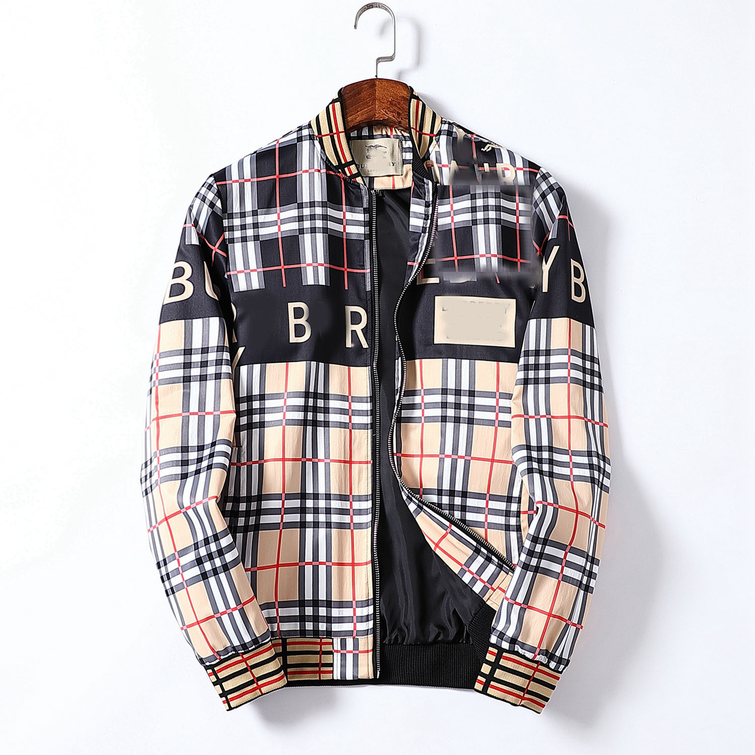 

Classic print men's jacket INSTAGRAM fashion hoodie Trench Designer Women's casual dust-proof Clothing Fall personality Charm Zpper Coat Asian size -X0OL VA22, Beige