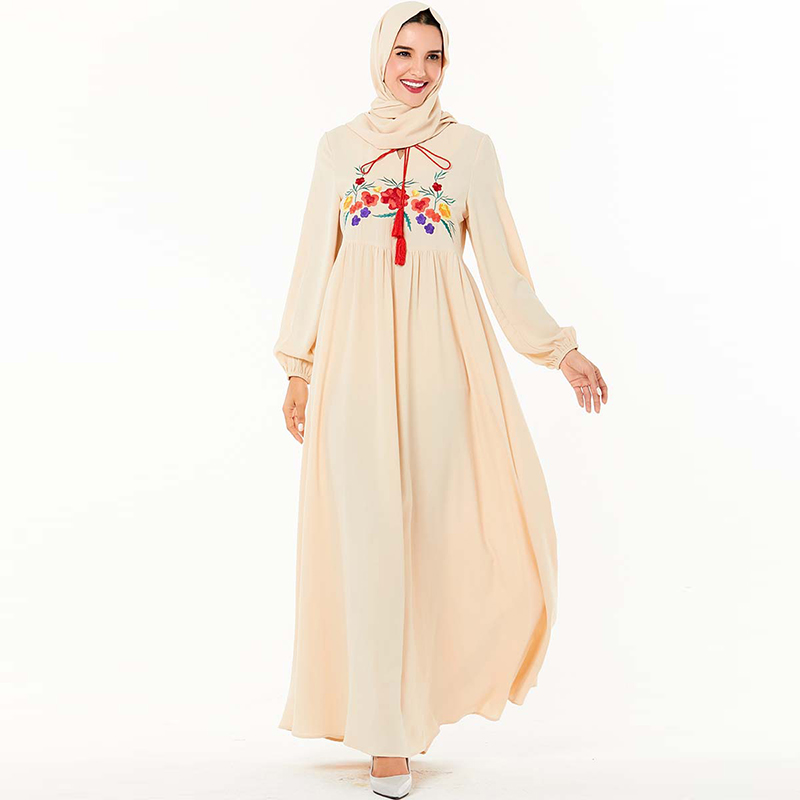 

Arabic Muslim Dress Dubai Abaya Turkish Dresses Women Hijab Dress Moroccan Kaftan Caftan Robe Islamic Clothing Tesettur Elbise
