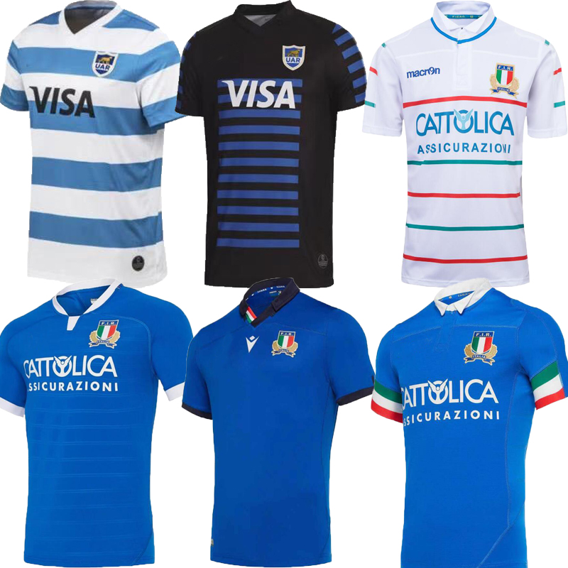 

2021 2022 Italy home blue away white Rugby Jerseys FIR 21 22 Argentina shirt Italia national team Abbigliamento da calcio League jersey size S-5XL, Black;yellow