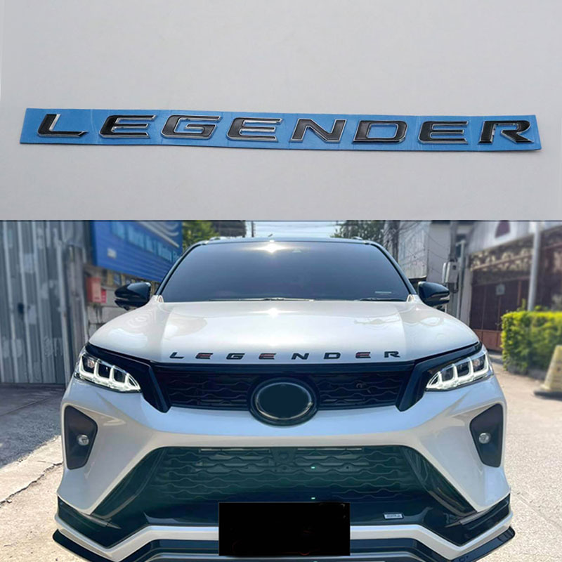 

For Toyota Fortuner Legender Front Bonnet Head Emblem BadgeDecal Logo Letter Nameplate Sticker, Color