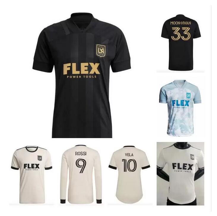 

Player fans 2021 2022 LAFC Carlos Vela Soccer Jerseys KAYE ZELAYA ROSSI Los Angeles FC home away third blue MLS Parley Primary 21 22 Women F, Long sleeve 2021
