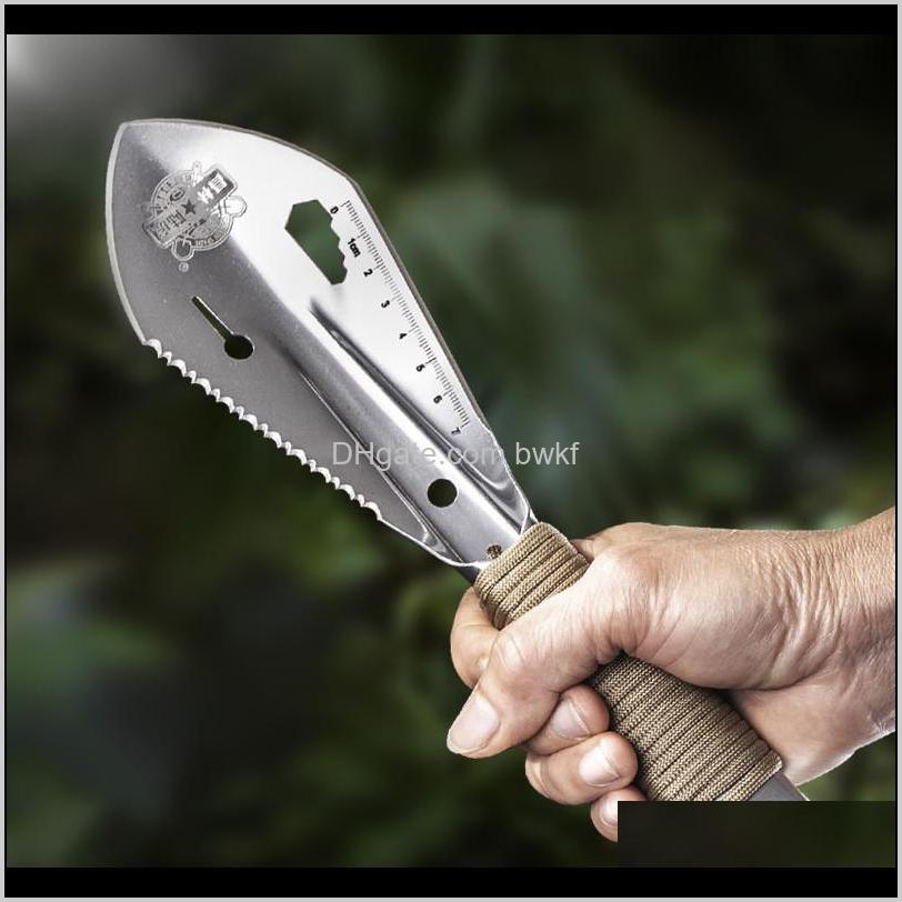 

Tools Home & Drop Delivery 2021 Stainless Steel Shovel Spade Multi Tool Er With Sawtooth Hex Wrench Ruler Digging Trowel Knife Spear Garden B