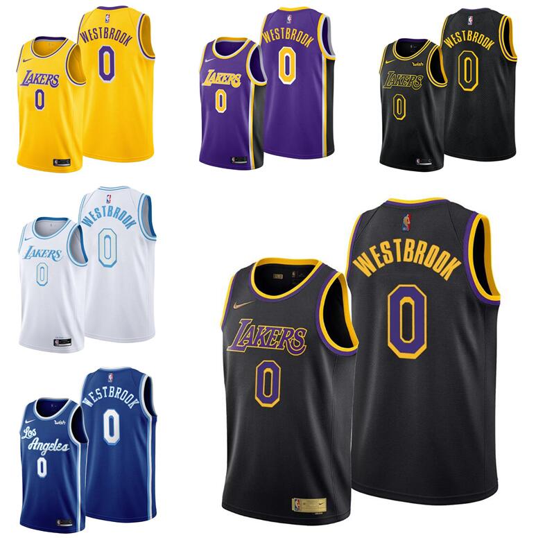 

Nba Jersey Los Angeles Lakers 0 Russell Westbrook 2021 Trade Black Mamba Inspired Jerseys