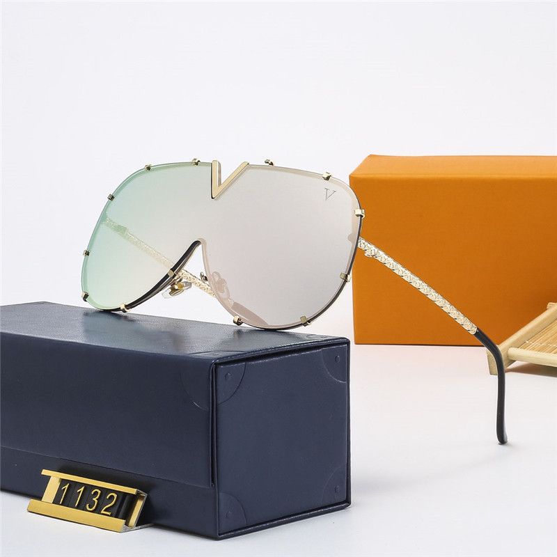 

High Quality Mens Designer Sunglasses For Women Summer Outdoor Sun Glasses Womens Eyewear Polarized Eyeglasses Brand Letter V Sunglass