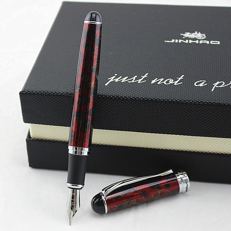 

Noble JINHAO X750 Fountain Pen Luxury 500 Lava Red With Gift Thick Metal Ink Pens