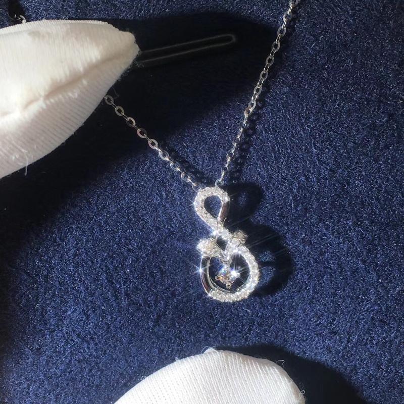 

Exquisite Cross Irregular Clavicle Chain Zircon Necklace Pendant Ladies Wild Sweater Necklaces For Women