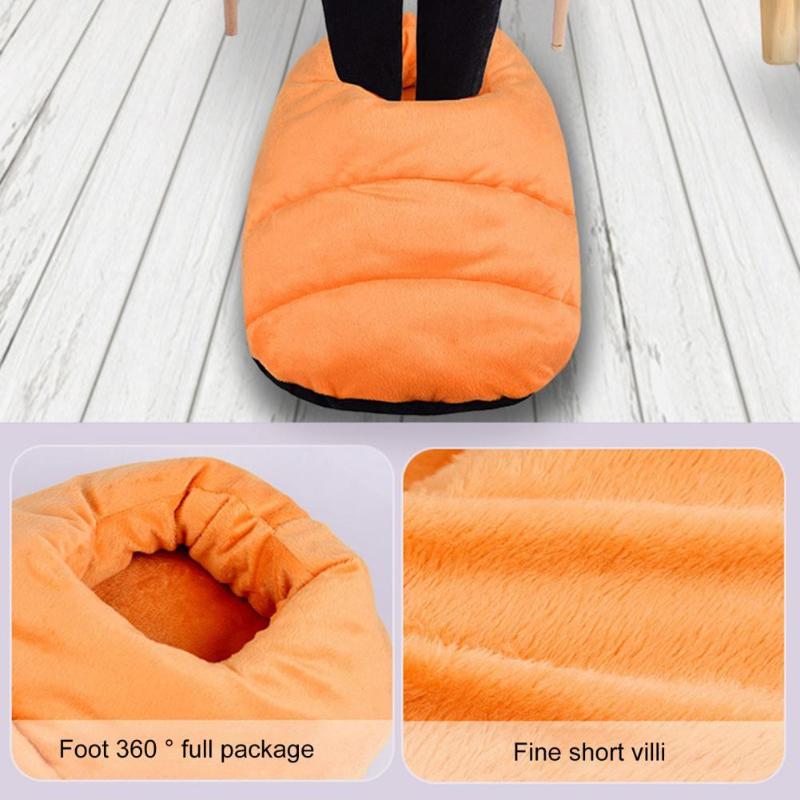 

Carpets Foot Warmer Durable USB Rechargeable Heating Pad Washable All-Round Electric Heater, Orange