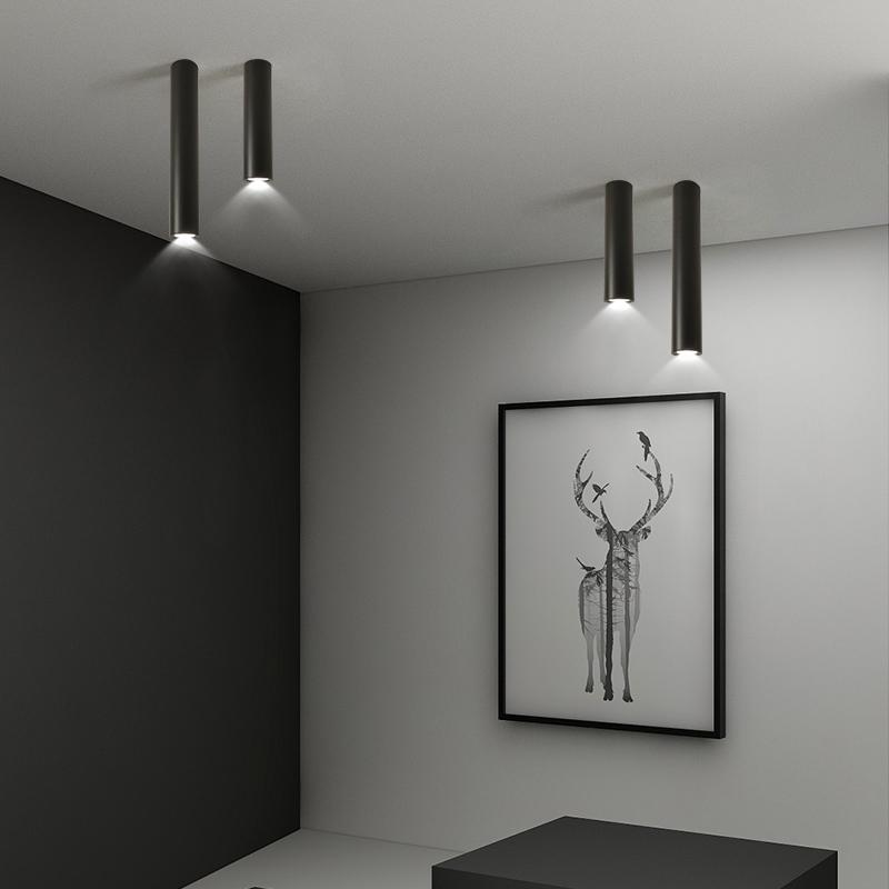 

Ceiling Lights Modern COB Led Bedroom Corridor Aisle Entrance Balcony Kitchen Bedside Home Black White Gold Frame Lamp