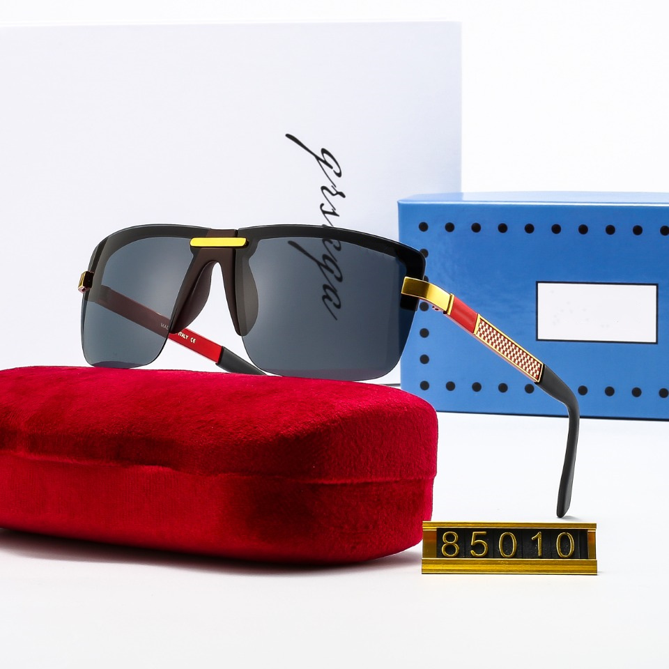 

Classic Brand Design Sunglasses Fashion Luxury Polarized Men Women Pilot Vintage Sunglass UV400 Eyewear Glasses Square Frame Polaroid Lens 85010