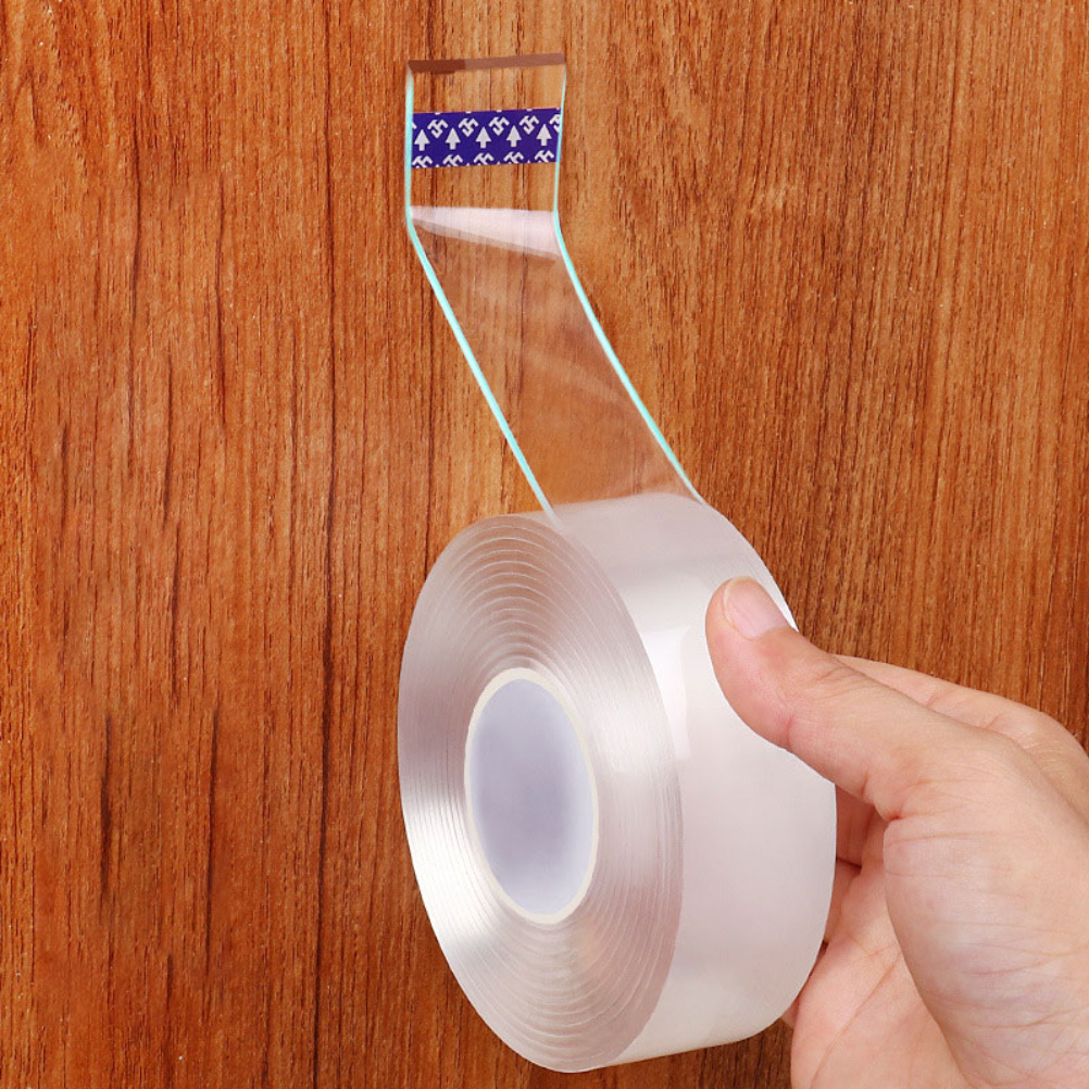 

Multipurpose Double Sided Tape Heavy Duty 5M Transparent Wall Adhesive Strips Removable Mounting Tape Washable Strong Sticky